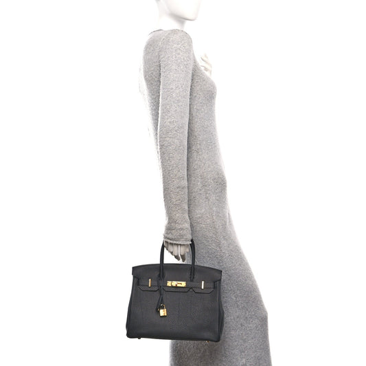 Togo Birkin 30 Black