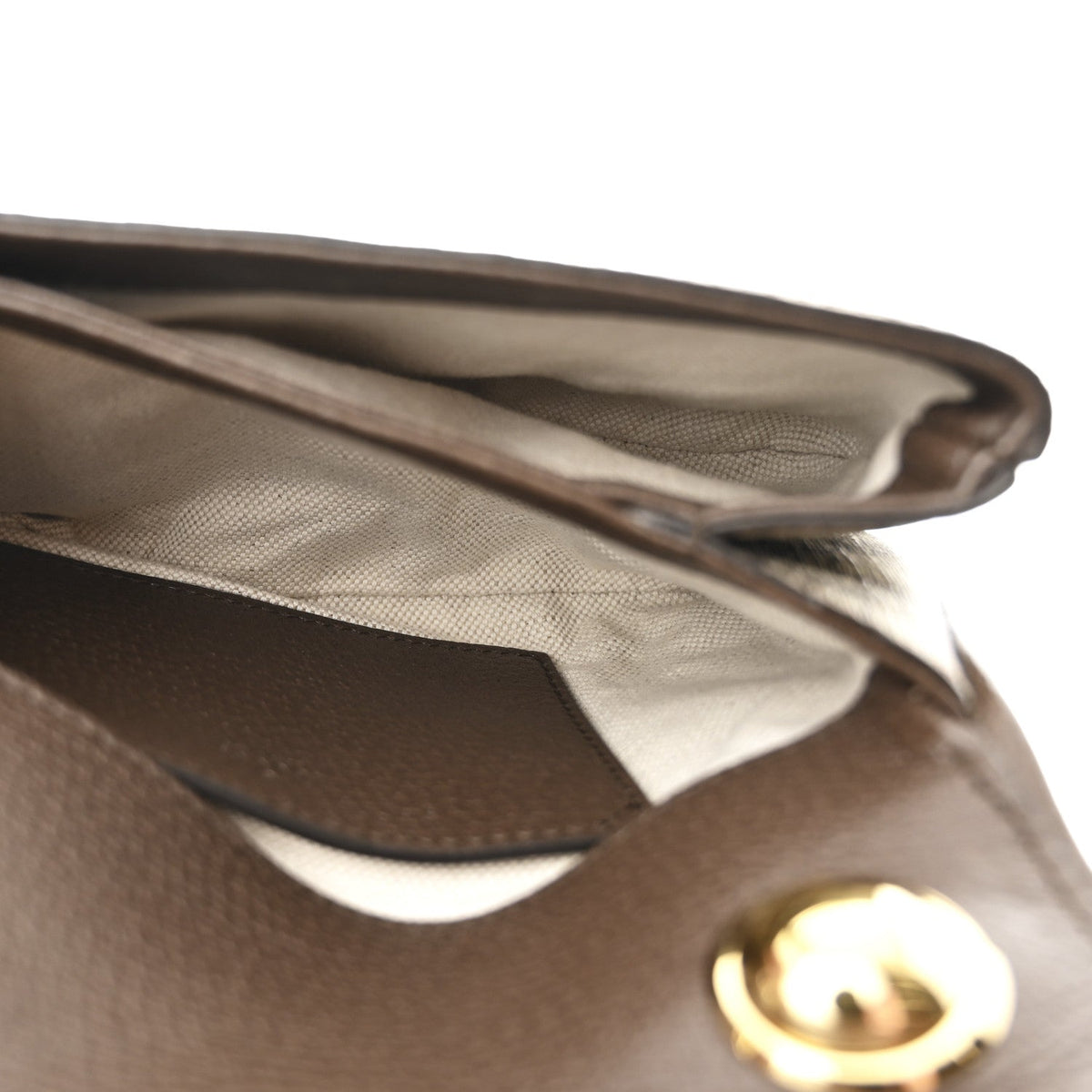 GG Supreme Monogram Textured Dollar Calfskin Mini Blondie Chain Shoulder Flap Bag Beige Ebony New Acero