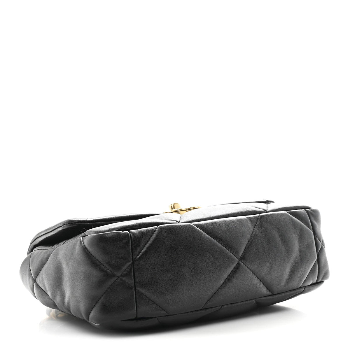 Lambskin Quilted Medium Chanel 19 Flap Black