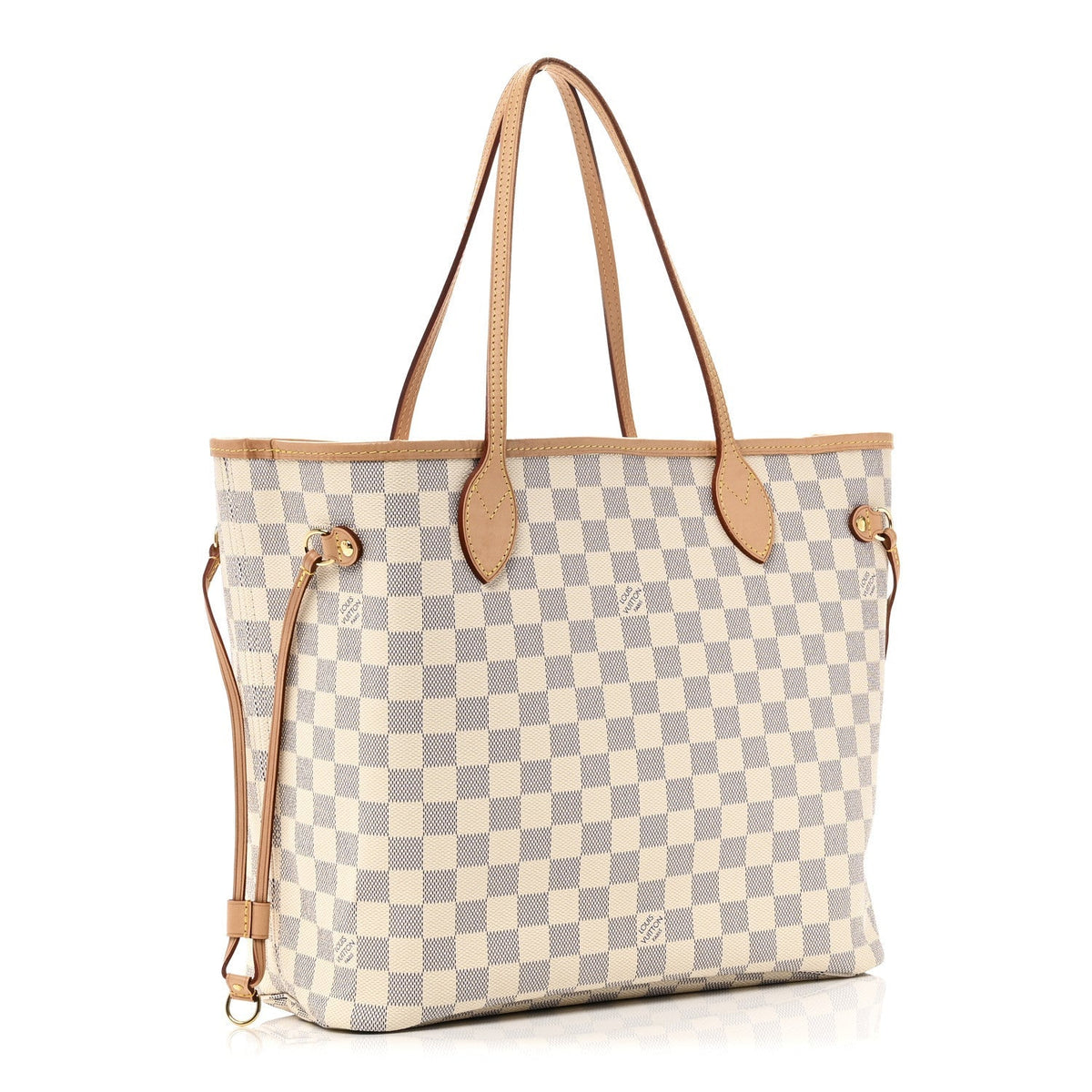 Damier Azur Neo Neverfull MM Rose Ballerine