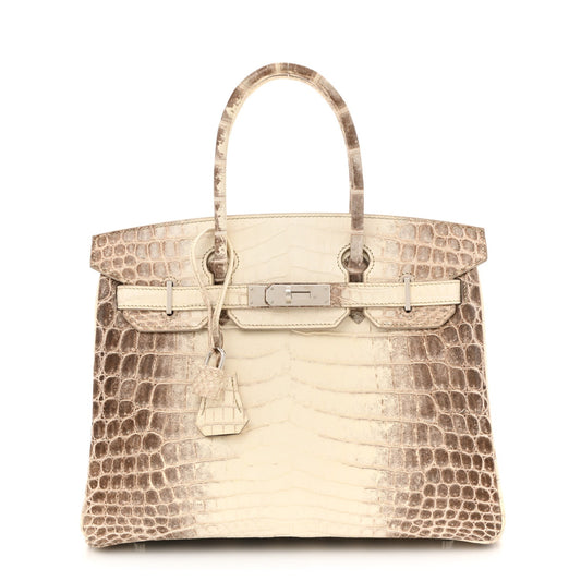 Matte Niloticus Crocodile Himalaya Birkin 30 Blanc